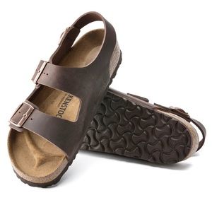 Birkenstock Milano Habana Oiled Leather - Size 39 - With Box